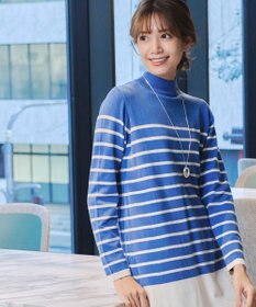 Tiaclasse 【洗える】ボーダーニットチュニック