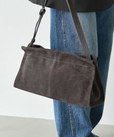 russet 【2025AW新作】スエード横長ショルダーバッグ(CE-1578)