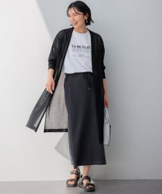 23区 L 【UVカット/洗える】CA ME PLAIT ロゴTシャツ