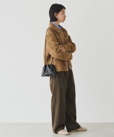 russet レザー巾着ミニショルダーバッグ(CE-1637)