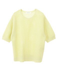 AMERICAN HOLIC 透かし編み半袖ニットプルオーバー