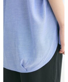 Green Parks リネンレーヨン前立てブラウス