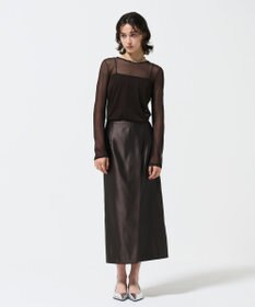 GRACE CONTINENTAL シアークルーニットトップ