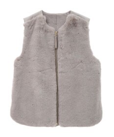 CRAFT STANDARD BOUTIQUE エコファー×ムートンチュニックベスト