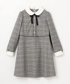 組曲 KIDS 【110-140cm】グレンチェック ワンピース