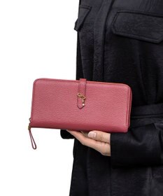 LANVIN en Bleu リュバン ラウンド長財布