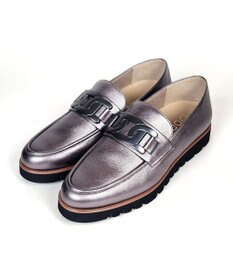 Dominic3 スニーカーソール チェーンモチーフローファー