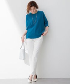 23区 S 【洗える】レーヨンポリエステルストレッチ ドルマン ニット