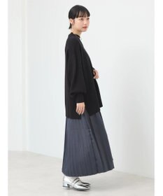 earth music&ecology サテンプリーツスカート