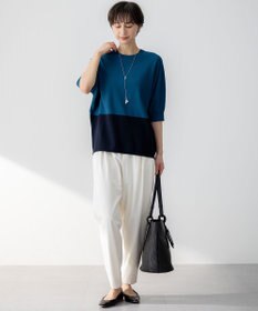 23区 S 【洗える】レーヨンポリエステルストレッチ ドルマン ニット