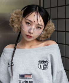 WEGO ボリュームMIXファーイヤーマフ