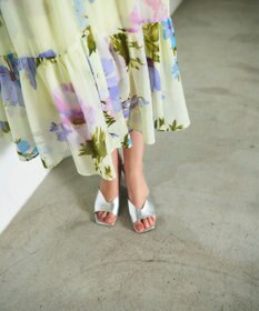 GRACE CONTINENTAL ビッグボタニカルシャツワンピース