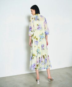 GRACE CONTINENTAL ビッグボタニカルシャツワンピース