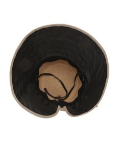 MOONBAT 【遮光100%/UPF50%＋/UVカット】洗えるバックリボン ブレードパラソルハット 手洗いOK/サイズ調整可能/吸水速乾/遮熱