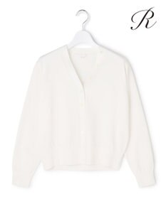 23区 【R(アール)】アイスニット Vネック カーディガン ホワイト系