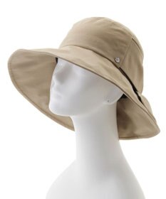 MOONBAT 【遮光100％/遮熱/UV】HIROKO KOSHINO(ヒロコ コシノ)遮光 ビッグリボンハット 帽子 広つば ゆったりMサイズ 手洗い可能/サイズ調整可能/日本製