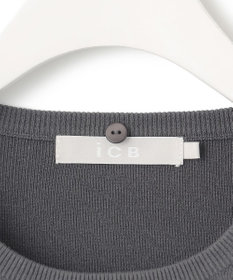 ICB 【洗える】 クロスコンビ ボウタイニット