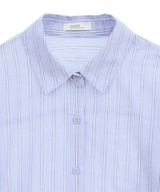 earth music&ecology 【接触冷感】綿麻混ベーシックシャツ