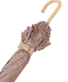 MOONBAT 【晴雨兼用日傘】LANVIN en Bleu (ランバン オン ブルー) 折りたたみ日傘 ドビーフリル 遮光 遮熱 UV