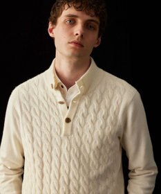 JOSEPH ABBOUD 【カシミヤ混/洗える】カシミヤブレンド ハイネック プルオーバー ニット