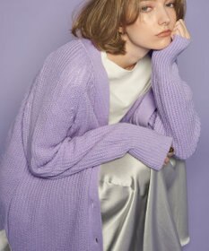 uncrave チャンキーニット カーディガン ラベンダー