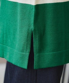 Tiaclasse 【洗える】ボーダーニットチュニック