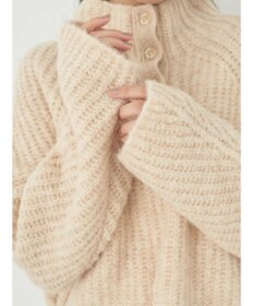 earth music&ecology フワフワＭＩＸハイネックショートニット