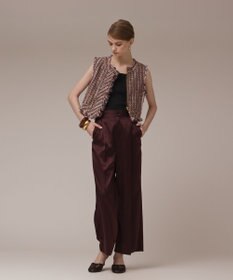 GRACE CONTINENTAL コンパクトツイードベスト