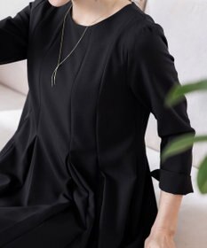 Tiaclasse L 【ダブルクロス】【洗える】ラインワンピース