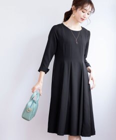 Tiaclasse L 【ダブルクロス】【洗える】ラインワンピース