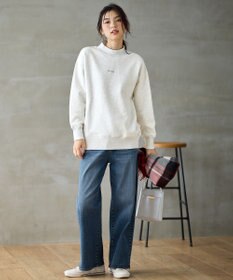 ANY 【洗濯機可】裏起毛スウェットハイネックプルオーバー