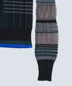 COQ CONCORD カラーブロックリブニット