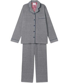 une nana cool 【綿100%】やわらか杢フライスパジャマ MADE WITH LIBERTY FABRIC