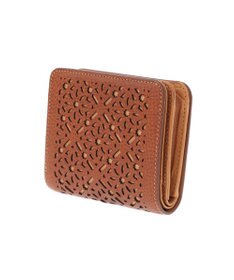 genten ダイヤカットワーク　二つ折り財布