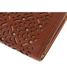 genten ダイヤカットワーク　二つ折り財布