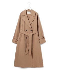 ICB 【撥水加工】 メモリーストレッチタフタ トレンチコート