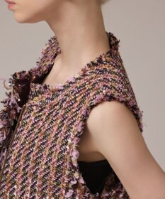 GRACE CONTINENTAL コンパクトツイードベスト