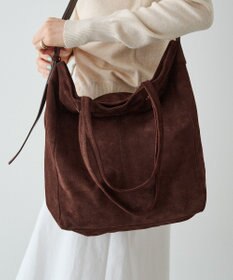 russet スエード2WAYトートバッグ(CE-1577)