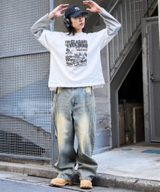 WEGO フェイクレイヤードグラフィックT（LS）