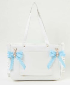 WEGO 【痛バ＆推し活グッズ】きらめきレースアップフリル痛バッグ