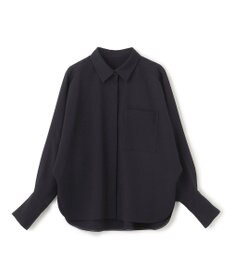 uncrave ウォッシャブルウールライクツイル ドルマンシャツ
