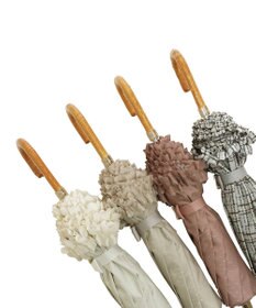 MOONBAT 【晴雨兼用日傘】LANVIN en Bleu (ランバン オン ブルー) 折りたたみ日傘 ドビーフリル 遮光 遮熱 UV