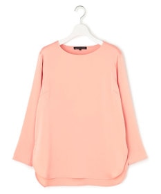 23区 L 【洗える】サテン ロングスリーブ Tシャツ