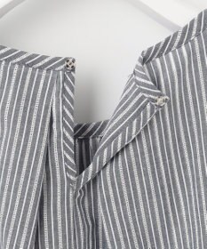 J.PRESS LADIES 【洗える】BEZ空羽ストライプ クルーネック ブラウス