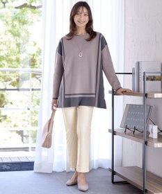 Tiaclasse 【安田美沙子さん着用・新色追加・日本製】すふれ起毛ストレートパンツ