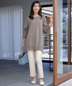 Tiaclasse 【安田美沙子さん着用・新色追加・日本製】すふれ起毛ストレートパンツ