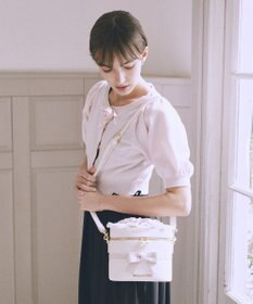 Maison de FLEUR ローズブーケキューブショルダーバッグ