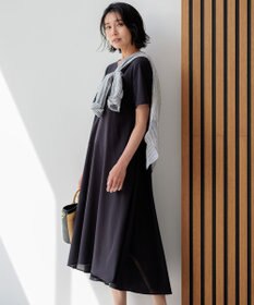 23区 【洗える】ドライコットンジャージー イレギュラーヘムワンピース