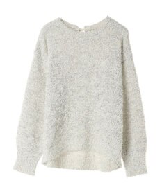 YECCA VECCA レースアップリボンヤーンニット