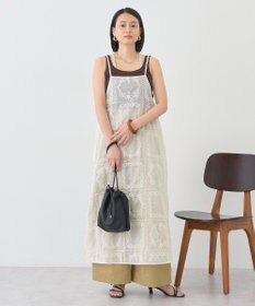 AMERICAN HOLIC シアー刺繍キャミワンピース（ペチコート付き）
